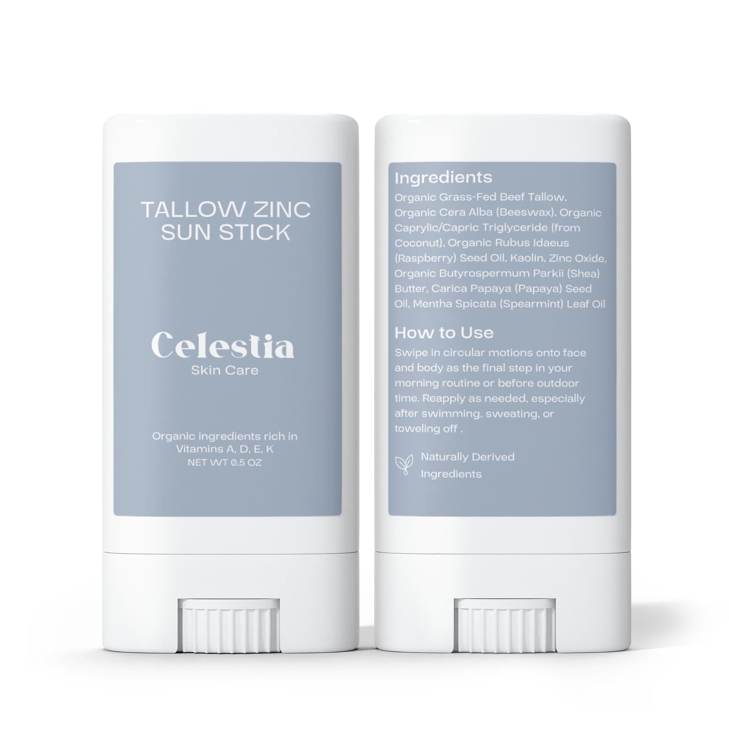 2 Pack Tallow Zinc Sun Stick